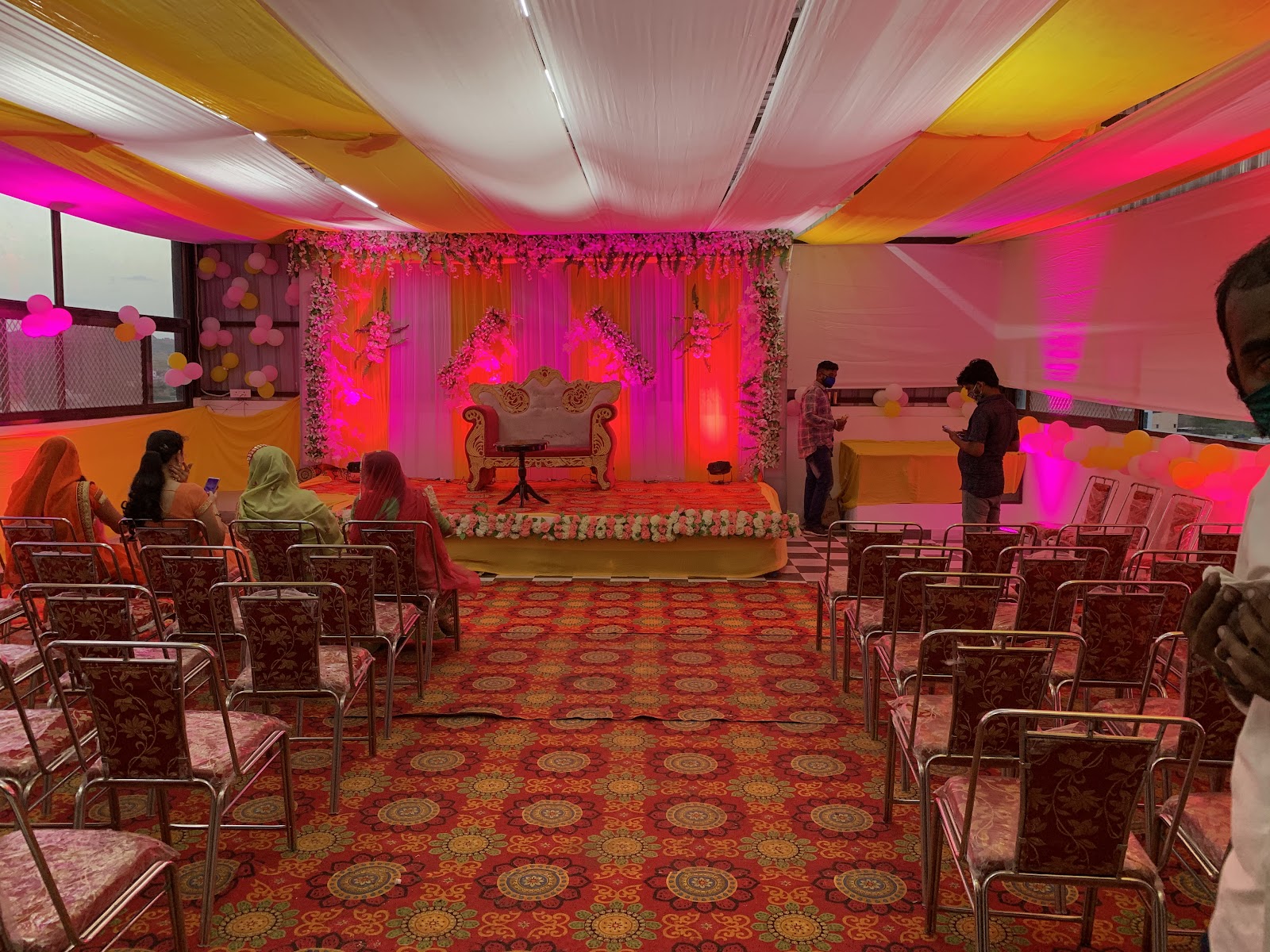 Wedding function decorated in the Hotel Sheetal hall